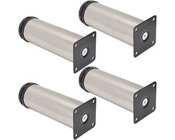 4 verstelbare meubelpoten/voetstukken - geschikt Geschikt voor kasten, slaapbanken (20 cm)