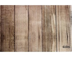 4 X PLACEMATS - CABANE PLAYA - Hout effect - ANTI-SLIP - Licht bruin - 30x45CM