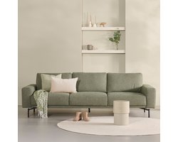 4-Zitsbank Kampen - Stof - Groen - 248 x 80 x 94 cm (BxHxD)