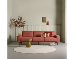 4-Zitsbank Kampen - Stof - Rood - 248 x 80 x 94 cm (BxHxD)