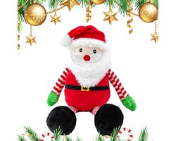 40 cm Pluchen Kerstpop - Schattige Santa Claus en Rendier Knuffel voor Kinderen - Ideaal als Kerstcadeau