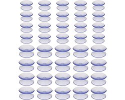 40-delige transparante PVC zuignappen set voor raam, tafel, spiegel en aquarium