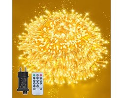 40 meter LED verlichtingssnoer met afstandsbediening voor binnen en buiten