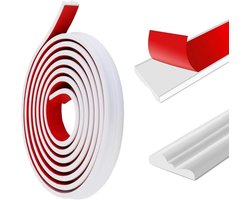 40 mm x 5 m Zelfklevende Decoratieve Plafondlijst - Flexibele Wandafwerking voor Slaapkamer, Woonkamer en Keuken