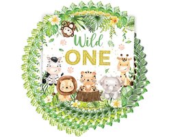 40 Papieren Handdoeken, Jungle Dier Papieren Handdoeken, Creatieve Cartoon Tafel Papier, Tafeldecoratie Voor Kinderen - ShopVlot