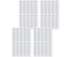 40 Stuks Doorzichtige Siliconen Meubelstootjes, Zelfklevende Strips voor Kasten, Deuren en Vloeren