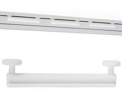 40 Stuks Gordijnringen met Lus voor 5 cm Gordijnroedes Wit Transparant