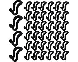 40 Stuks Kledinghaak - Haken Voor Kledingkast - Kapstokhaak - Kledinghanger Connector Haken - Jashaak - Hanger Voor Kleding - Ruimtebesparend - Geschikt Voor Meeste Standaard Kledinghangers - Zwart