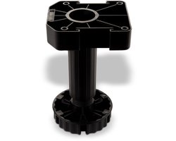 40 stuks SOTECH meubelpoot zwart, hoogte: 150 mm, verstelbaar, belastbaarheid: 500 kg per stelvoet
