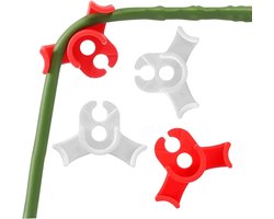40 stuks - trainingsclips - 90 graden plantentrainer - plantentrainingsclips - plantenbender voor het tuinieren - met planten - wit en rood