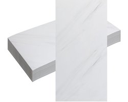 40 Stuks Zelfklevende Douchetegels Marmerlook 30x60 cm – Waterdichte XPE Schuim Wandstickers voor Badkamer & Keuken – Moderne Marmerdesign Tegelfolie