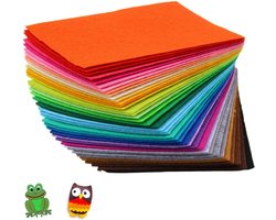 40 Vilt Stof Vellen A4 Formaat Textiel Doe-het-zelf Ambacht Multi-gekleurd Rechthoekig voor Kunst en Handwerk 30 x 20 cm
