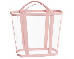 [40 X 26 X 40 Cm] Extra Grote, Roze, Inklapbare Wasmand Van Gaas / Opbergmand Voor Kleding — Ideaal Voor De Was, Badkamers, Studentenkamers Of Op Reis