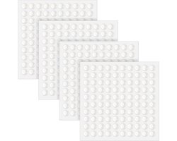 400 stuks zelfklevende doorzichtige rubberen bumpers - 1/4 inch - antislip kastdeurstoppers - meubelbuffer halfronde siliconen pads - (6 x 2 mm)