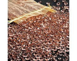 4000 Stukken Diamant Decoratie voor Tafelversiering in Roze Goud, Ideaal voor Bruiloften en Feesten, Decoratieve Kristallen Steentjes voor Vaasvulling en Tafelsetting