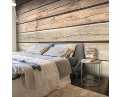 400cm X 280cm - Fotobehang - Naaldhout