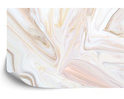 400cm X 280cm - Fotobehang - Smaakvol Marmer, Lichte kleuren op je muur, te koop in 11 maten, incl behanglijm