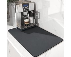 40,6 x 60 cm afwasmat voor keuken verbergen vlek waterabsorberende droogmat met antislip rubberen achterkant, sneldrogende mat voor aanrecht gootsteen koffiemachine afwasmat