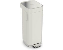 40L Easy-empty pedaalemmer met gemakkelijk toegankelijke deur en vingerafdrukbestendig - Beton Grijs - html. pedaalemmer 50 liter