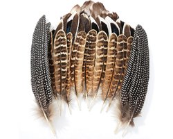 40pcs Natuurlijke Decoratieve Veren - 4 Stijlen Pheasant Veren - Eend Veren - Creatieve DIY Droomvangers - Kostuum - Carnaval - Bruiloft - Feestdecoratie