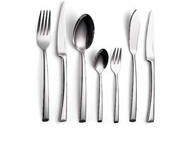 42-delige Bestekset voor 6 Personen - Hoogglans Roestvrij Staal, Elegant en Vaatwasserbestendig