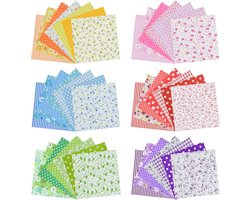 42 Stuks Katoenen Quiltlapjes Set - 25x25 cm Voorgesneden Stof voor Patchwork en Naaien