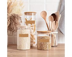 44 x Zelfklevende Kurken Etiketten voor Potjes en Flessen - Kruidenpotjes - Kruiden - 44 Stuks - Multifunctionele Labels - Duurzaam Materiaal - Veelzijdig Gebruik - Eenvoudig Aan te Brengen - Stijlvol Design - Perfect voor Organisatie en Decoratie