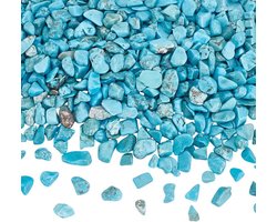 460g Getrommelde Turquoise Chips - Decoratieve Stenen 418 stks - Gepolijst - Home Decor/Vaasvullers/Visschildpad Tank