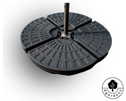 4gardenz® 60 KG Verzwaringsset Parasolvoet voor Zweefparasols - Vulbaar met Water en Zand