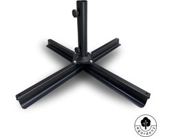 4gardenz® Parasol Kruisvoet voor grote parasols voor Verzwaringstegels - Zwart