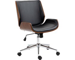 4good Bureaustoel met Kantelfunctie -Hoogteverstelbaar - Zwart / Bruin