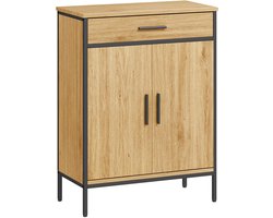 4goodz Badkamerkast 2 deuren en lade - 60x30x80cm - Bruin