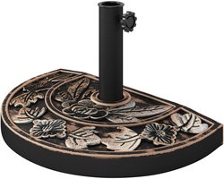 4goodz Halfronde parasolvoet 9 kg - standaard parasol 50x31x32 cm