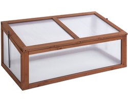 4goodz Houten Kweekbak, Mini Kas 100 x 65 x 40 cm, Broeikas