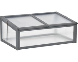4goodz Houten Mini Kweekbak 100x65x40 cm, moestuin met Deksel
