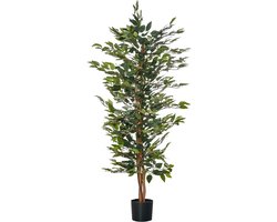 4goodz Kunstplant Ficus 150 cm - Plastic plant in Pot