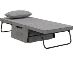 4goodz Opklapbaar Logeerbed 1 persoons - wielen - 150 kg - 190x75 cm