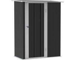 4goodz Tuinkast Metaal - Balkonkast - 84x142x189 cm - Grijs