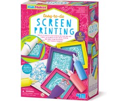 4M Knutselen - Zeefdruk Voor Kinderen - Creatief Speelgoed - Hobbypakket - KidzMaker Art Kit - 5 Jaar
