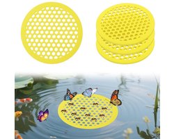 4pcs Floating Bee Island - Insect Drinking Bowl - Garden Bee Pool - Tray Bee Drinking Station for Garden - Insect Bath for Outdoor Feeding - Balkon Decoratie - Dikte 5mm