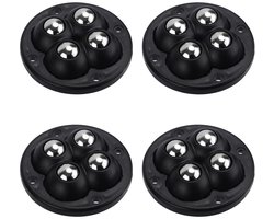 4pcs Zelfklevende Castors - Koffie Sliders voor Keukenmeubels - Makkelijk te Verplaatsen Kleine Apparaten Sliders