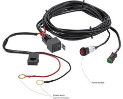 4sky Lights - kabelboom - relais - zekering - schakelaar - aansluiten ledbar - werklicht 12V