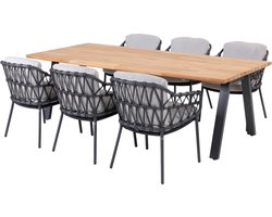 4SO Calpi/Ambassador 240x100 cm. - 7-delige tuinset OP=OP