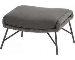4SO Samoa voetenbank met kussen - charcoal