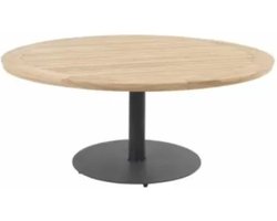 4SO - Taste Saba Low Diningtafel Teak Antracite dia. 160 cm