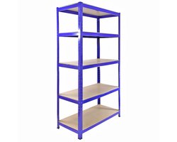 4x Blauwe T-Rax Rekken 90cm, 3360kg Draagkracht, Garage & Opslag