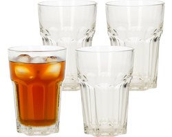 4x Drink water glazen 360 ml - drinkglazen