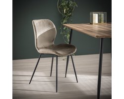 4x Eetkamerstoel Gael Velvet - Champagne