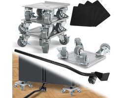 4x Meubelroller Meubelhondje - Transporthulp Set met Wieltjes, Draagkracht 1300 kg​ Makkelijk Verhuizen