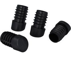 4x Stoelstoppers Schuin voor Ronde Buisstoelen - Kunststof Lamellenpluggen (25mm - 18-22°)